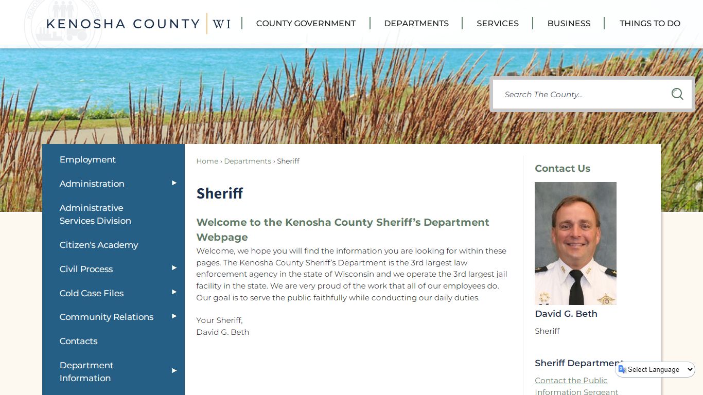 Sheriff | Kenosha County, WI - Official Website